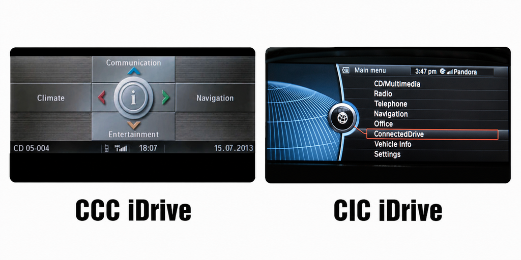 BMW CCC/CIC CarPlay-Nachrüstung – Android Auto &amp; Apple CarPlay Update mit Original-Bildschirm