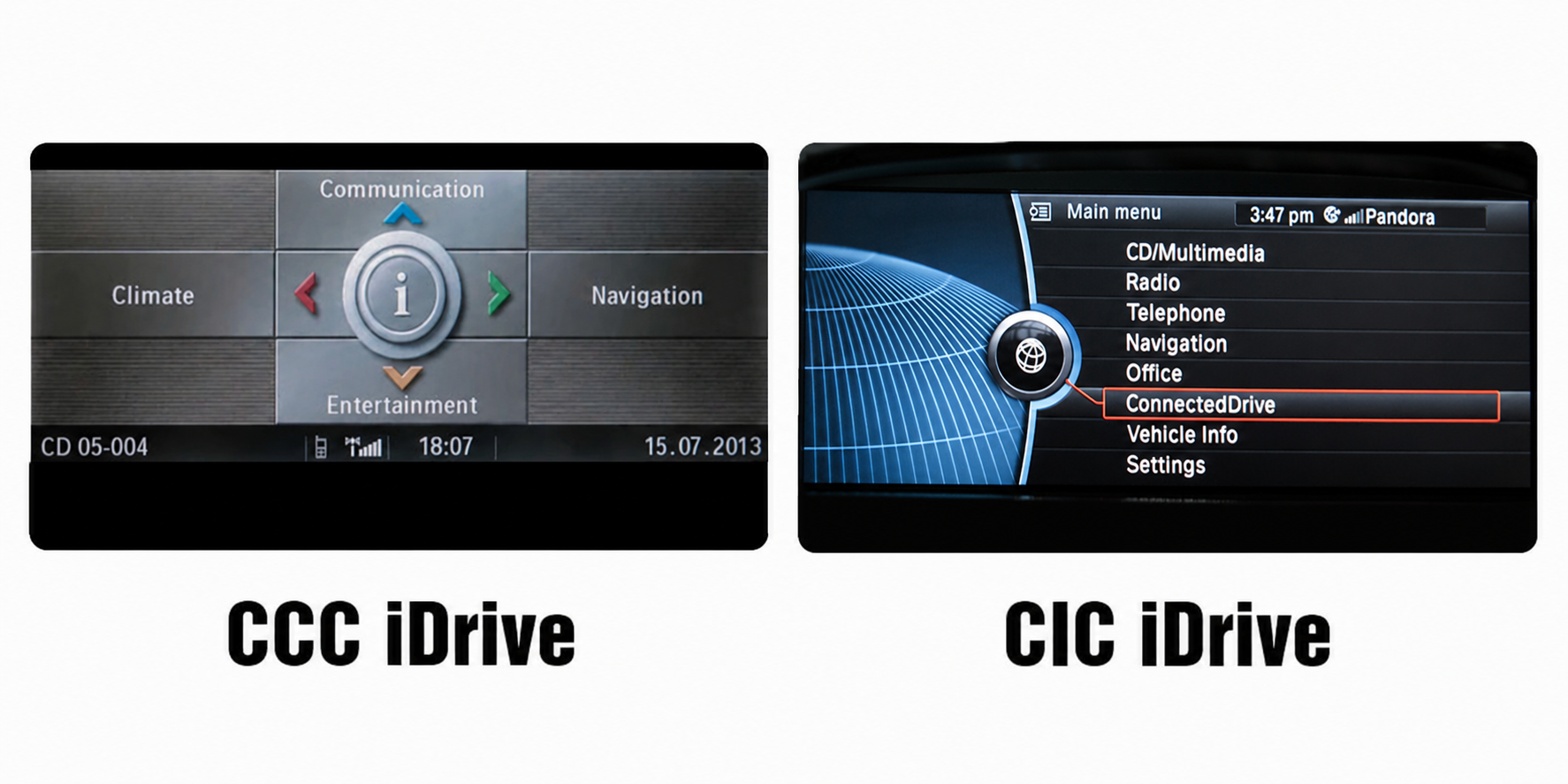 BMW CCC/CIC CarPlay-Nachrüstung – Android Auto &amp; Apple CarPlay Update mit Original-Bildschirm