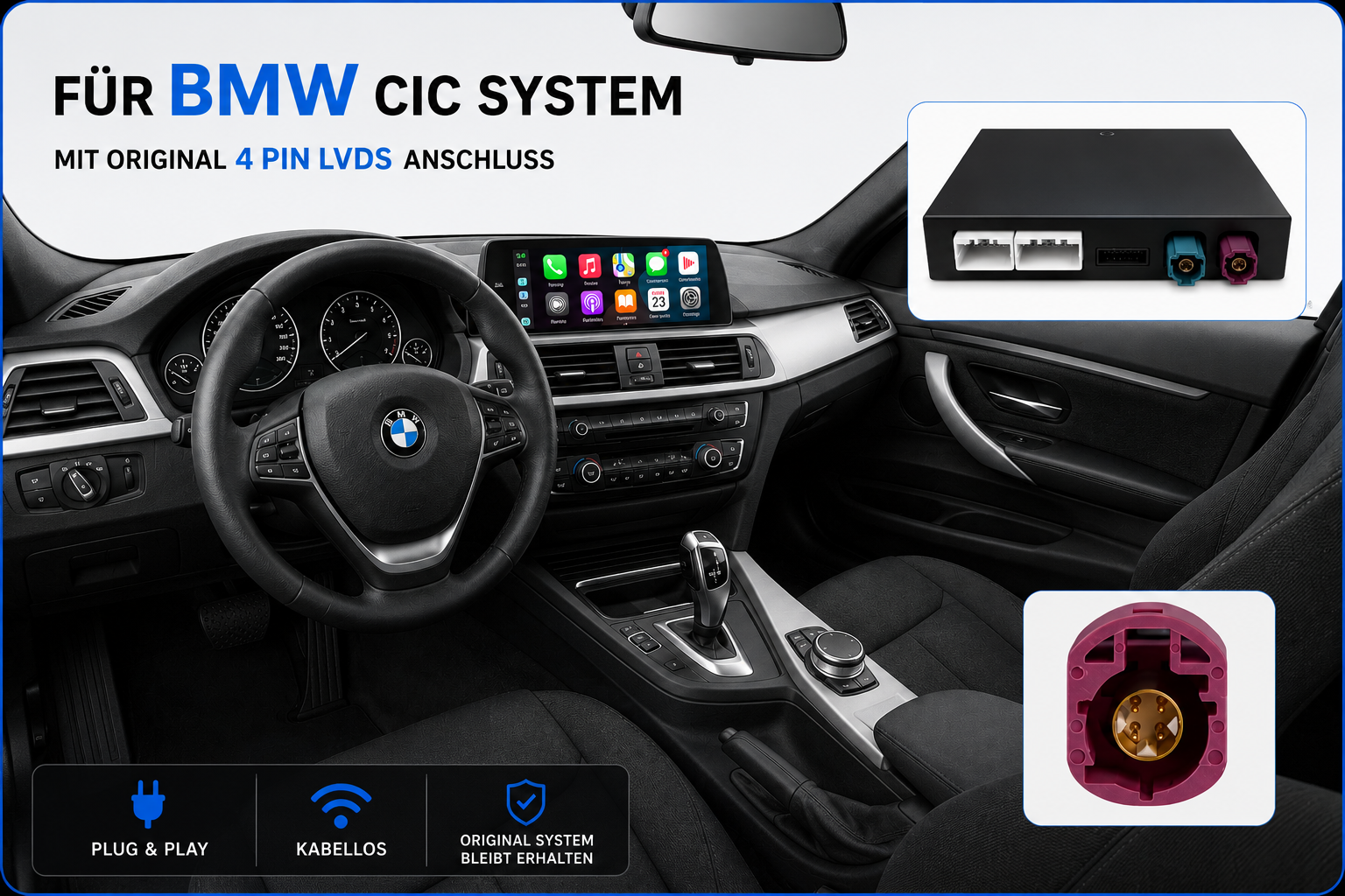 BMW Apple CarPlay Nachrüstung - CIC Sytsem